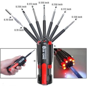 8 In 1 LED Screw Driver