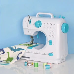 kf S52668d98cd1c474d8935ac7185b48c339 Portable Sewing Machine 12 Built in Stitches Double Thread for Beginner Crafting DIY Mini Sewing Machine