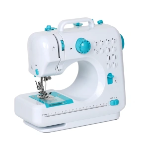kf S62954c3845244ce89f3f5ef7394be130l Portable Sewing Machine 12 Built in Stitches Double Thread for Beginner Crafting DIY Mini Sewing Machine