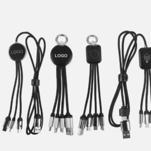 Top-Rated Custom LED Logo Multi-Port USB 3-in-1 Charging Cable