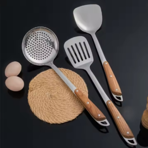 Kitchenware Stainless Steel Mirror Polish Cooking Spatula Ladle Luxury Cooking Utensils Set