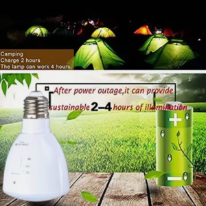 Top-Rated LED Emergency Light Bulb E27 | 5W Rechargeable Intelligent LED Lamp for Outdoor & Indoor Lighting