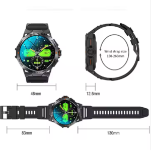 1.43-inch AMOLED Smart Watch: Voice Assistant, Weather, Sleep Tracking, Heart Rate, Blood Pressure, & Oxygen MonitoringN