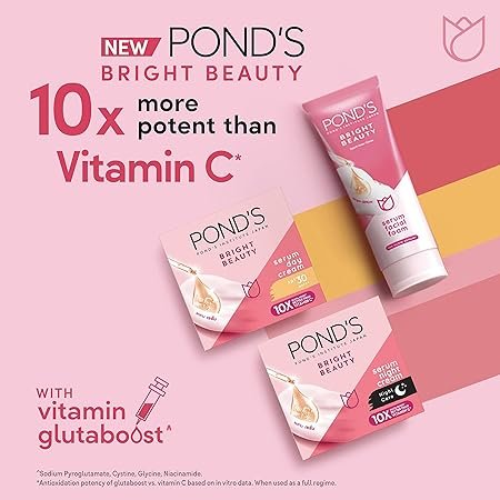 POND'S Bright Beauty Regime Pack (Day Cream + Night Cream + Facial Cleanser) 20% OFF,