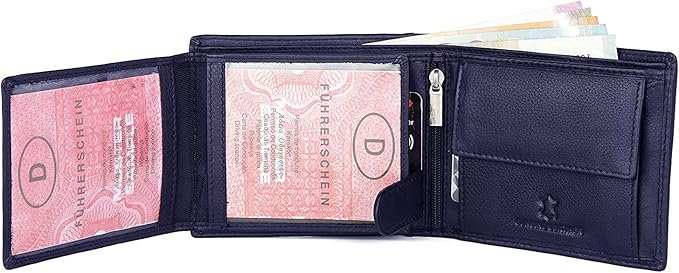 RFID Protected Genuine Leather Wallet & Gift Combo for Men