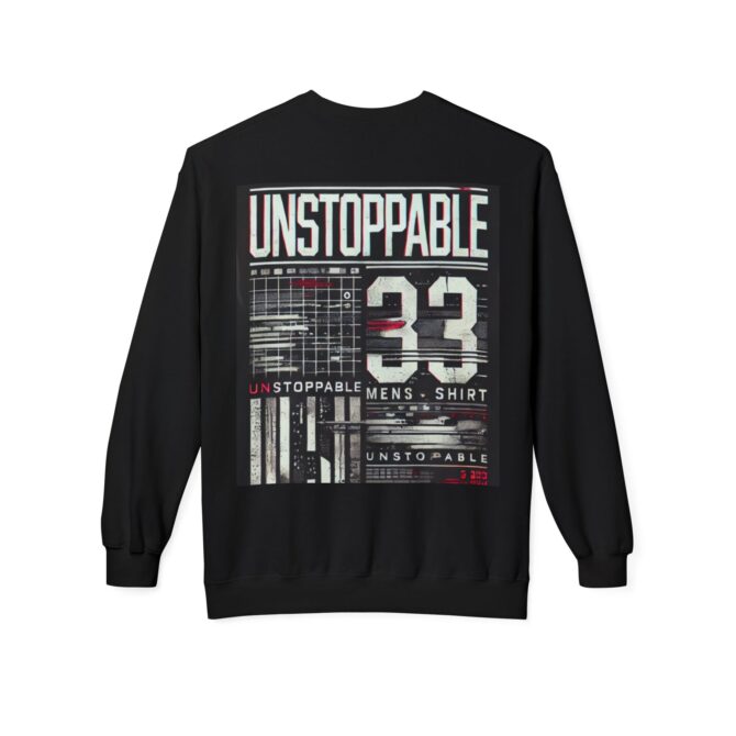 Fearless Unstoppable Fleece Crewneck Sweatshirt - Empowering Casual Wear - Image 2