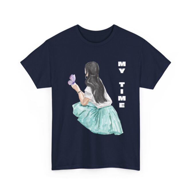 My Time Girl Butterfly Tee – Cute Aesthetic Cotton T-Shirt for Women - Image 3