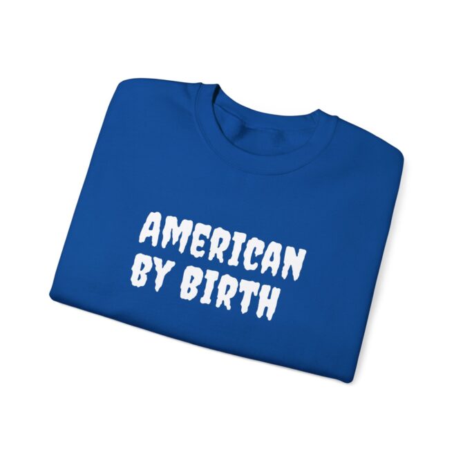 American by Birth, Rebel by Choice Crewneck Sweatshirt | Unisex Heavy Blend™ | Perfect for Independence Day and Everyday Comfort - Image 15