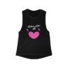 Cute Heart Graphic Women's Flowy Muscle Tank – Perfect for Casual Wear or Gifts
